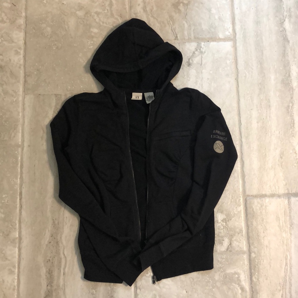 Armani exchange black light hoodie